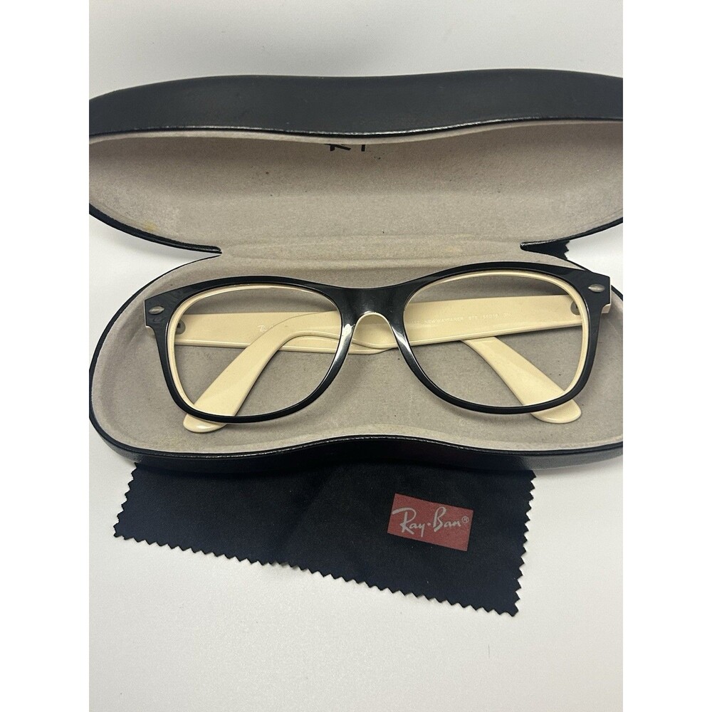 Ray Ban RB 2132 New Wayfarer 875 55-16-3N Sunglasses Frame Made in Italy Black